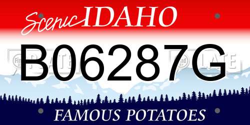 B06287G Idaho License Plate