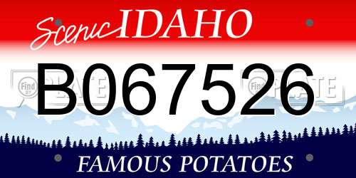 B067526 Idaho License Plate