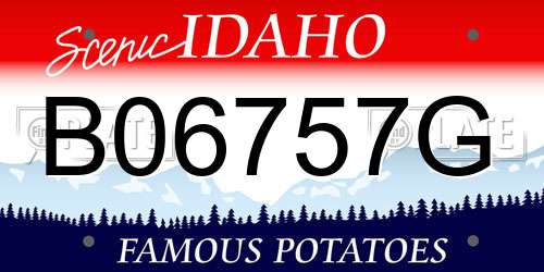 B06757G Idaho License Plate