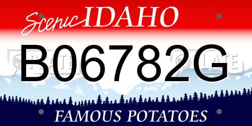 B06782G Idaho License Plate