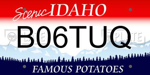 B06TUQ Idaho License Plate