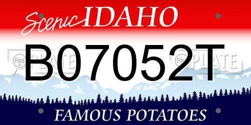 B07052T Idaho License Plate