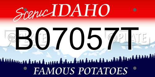 B07057T Idaho License Plate