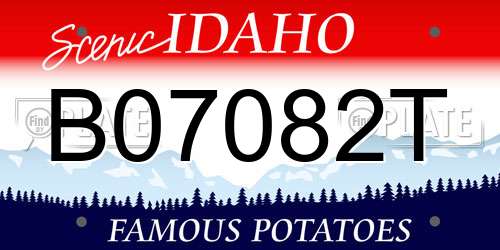 B07082T Idaho License Plate