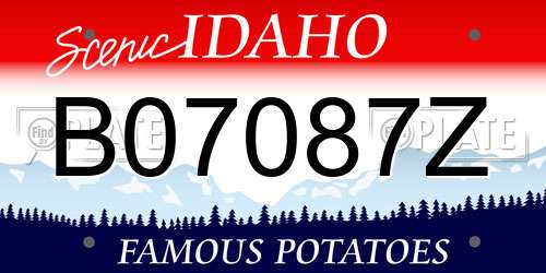 B07087Z Idaho License Plate