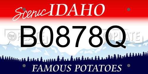 B0878Q Idaho License Plate