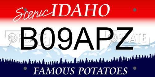B09APZ Idaho License Plate