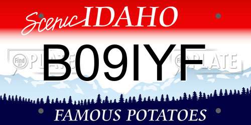 B09IYF Idaho License Plate