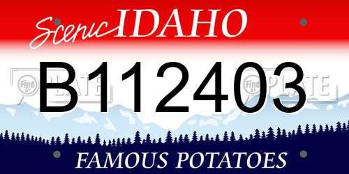 B112403 Idaho License Plate