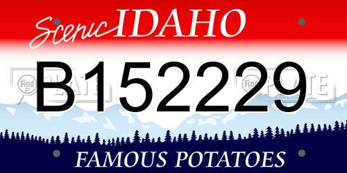 B152229 Idaho License Plate