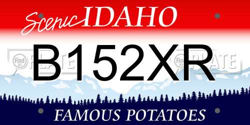 B152XR Idaho License Plate