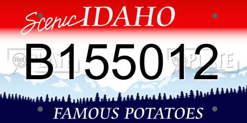 B155012 Idaho License Plate