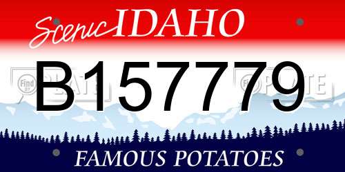 B157779 Idaho License Plate