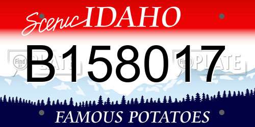 B158017 Idaho License Plate