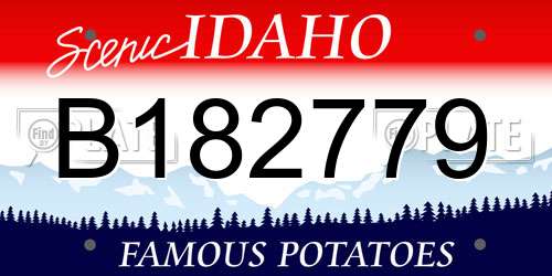 B182779 Idaho License Plate