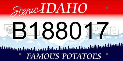B188017 Idaho License Plate
