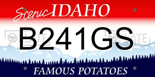 B241GS Idaho License Plate