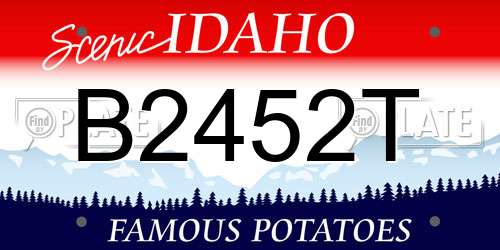B2452T Idaho License Plate