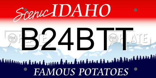 B24BTT Idaho License Plate