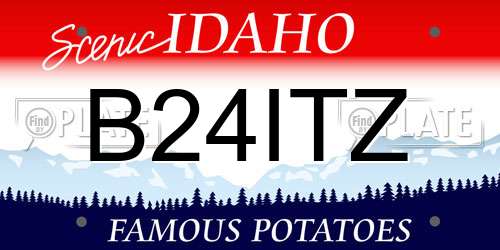 B24ITZ Idaho License Plate