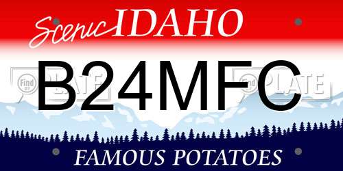B24MFC Idaho License Plate