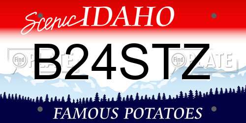 B24STZ Idaho License Plate