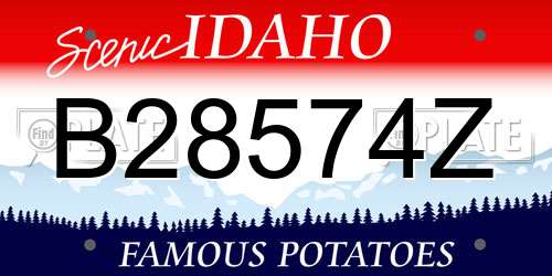 B28574Z Idaho License Plate