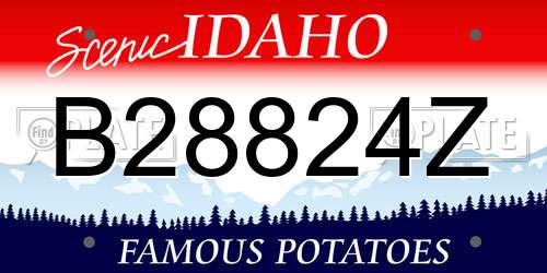 B28824Z Idaho License Plate