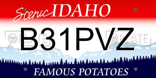 B31PVZ Idaho License Plate