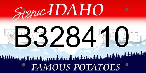 B328410 Idaho License Plate