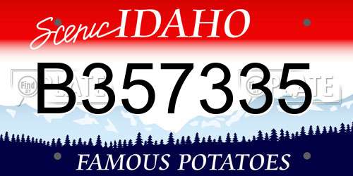 B357335 Idaho License Plate
