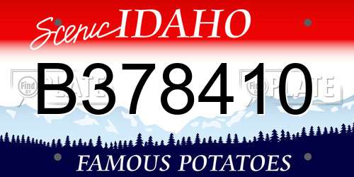 B378410 Idaho License Plate