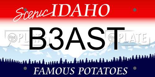 B3AST Idaho License Plate