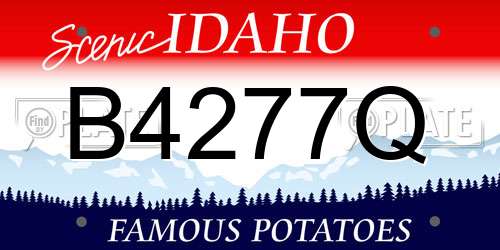 B4277Q Idaho License Plate
