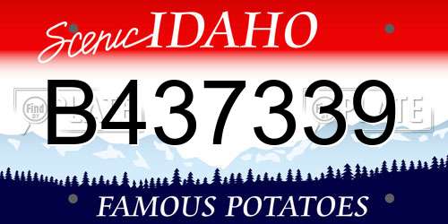 B437339 Idaho License Plate