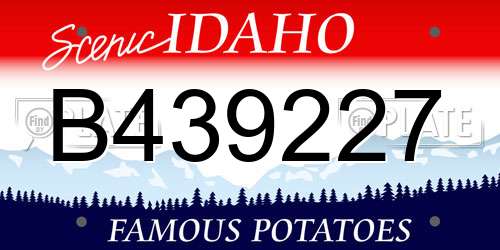 B439227 Idaho License Plate