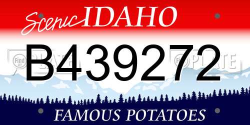 B439272 Idaho License Plate