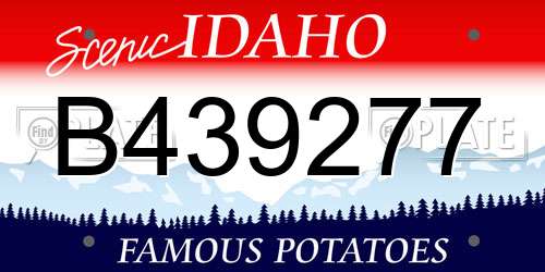 B439277 Idaho License Plate