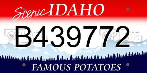 B439772 Idaho License Plate