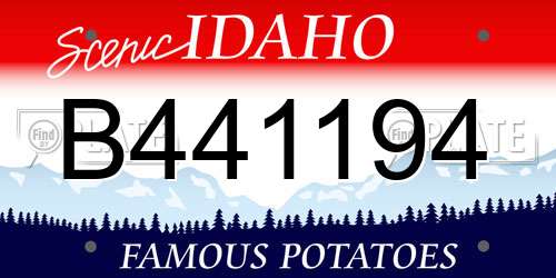 B441194 Idaho License Plate