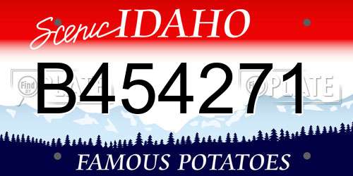 B454271 Idaho License Plate