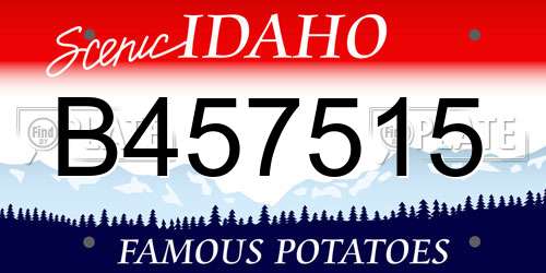 B457515 Idaho License Plate