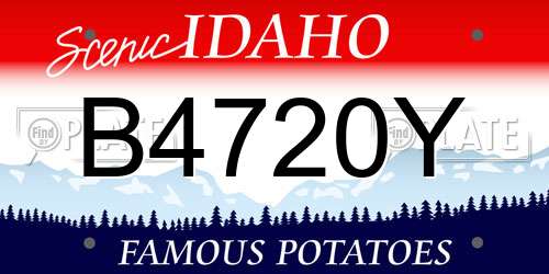 B4720Y Idaho License Plate