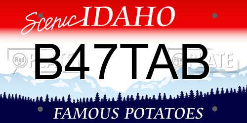 B47TAB Idaho License Plate