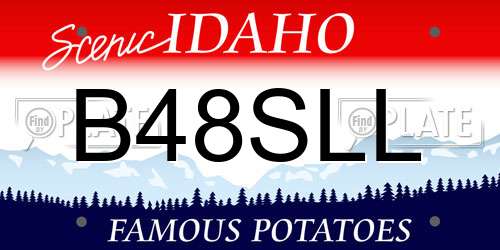 B48SLL Idaho License Plate