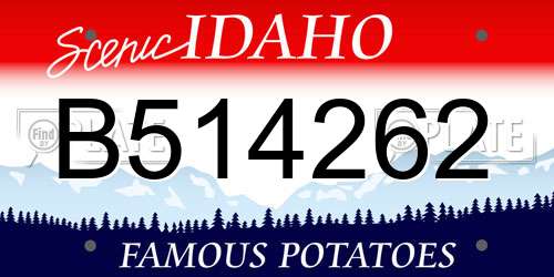 B514262 Idaho License Plate