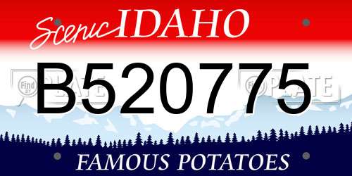 B520775 Idaho License Plate