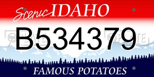 B534379 Idaho License Plate