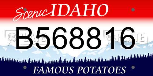 B568816 Idaho License Plate