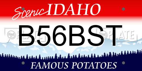 B56BST Idaho License Plate